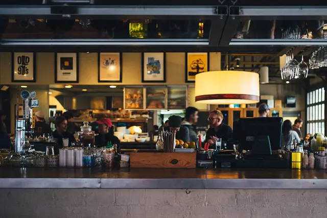 Coffee at a cafe